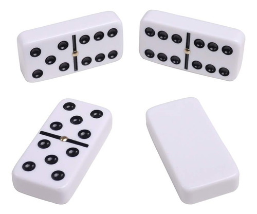 Silverman & Co Double 6 Gran Juego De Dominó Blanco Caso