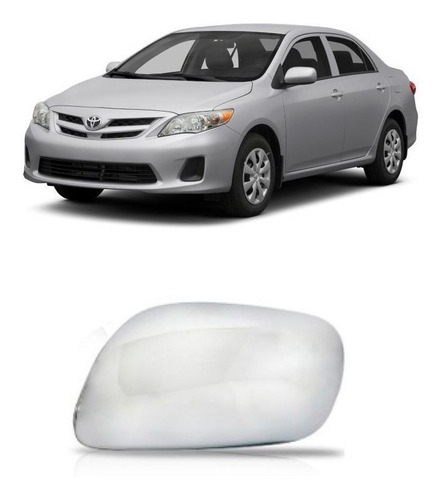 Apl Retrovisor Cromada S/ Pisca Corolla 08 / Etios12 Unid