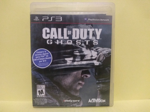 Call Of Duty Ghosts Ps3 Usado Detalle En Portada.