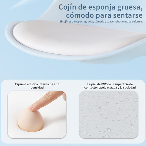 Taburete Alto Moderno Sencillo Para Sillón Elevador Premiu Color Blanco