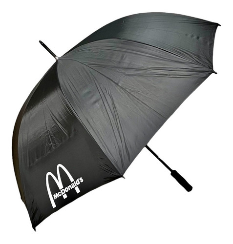 Imagen 1 de 10 de Paraguas Gigante Reforzado Antiviento Con Logo 10 Unidades