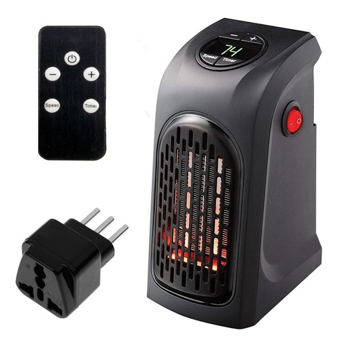 Mini Calefactor Electrico Bajo Consumo Portatil + Control 