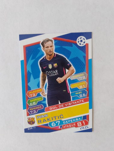 Carta Ivan Rakitic Match Attax 2016-2017