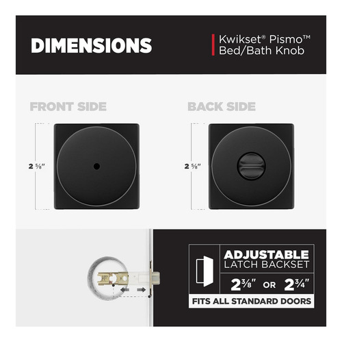Kwikset Pismo Pistor Piembre Puerta De Puerta Con Canación,