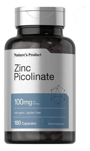 Horbaach - Zinc Picolinate 50 Mg X 180 Caps Sabor Neutro