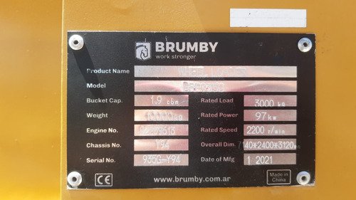 Pala Cargadora Brumby Bp935g