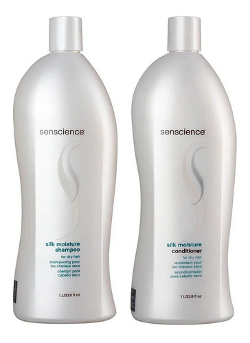 Kit Silk Moisture Shampoo E Cond 1000ml - Oficial Senscience