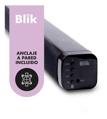 Imagen 4 de 9 de Barra De Sonido Bluetooth Blik Surreal 2.0