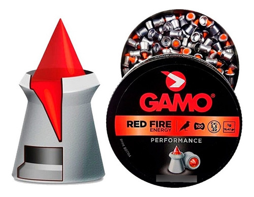 Chumbo Gamo Red Fire 5,5mm Lata 100 Uni. Bentancor Outdoor