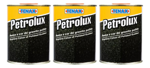 Kit 3x Petrolux Intensificador De Cor Mármore Granito Preto