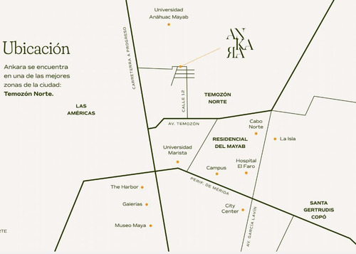 Imagen 10 de 10 de Departamentos Ankara | 2 R. | Temozon Norte