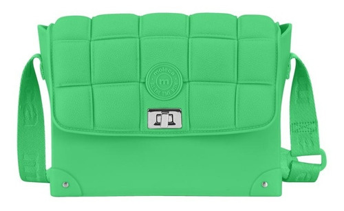 Bolsa Feminina Transversal Moleca 50013.4 Blogueira Casual Cor Verde