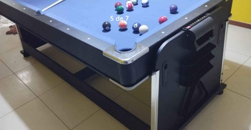 Mesa Billar Multifuncional 4 En 1: Hockey, Pingpong, Comedor (Usado)