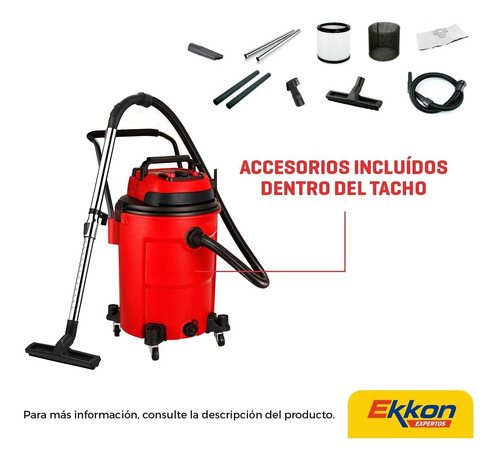 Imagen 2 de 8 de Aspiradora Kommberg Kb-vc60LG 60l 220v-240v