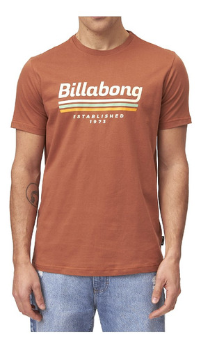 Billabong Wall Tee Marron Remera