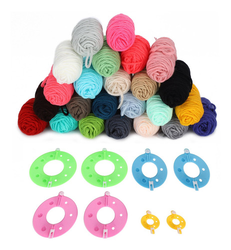 Kits Para Hacer Pompones, Tejer Bolas De Pelusa, Hilo De Lan