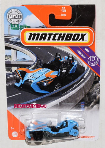 Matchbox # 57/100 - Polaris Slingshot - 1/64 - Gkl16