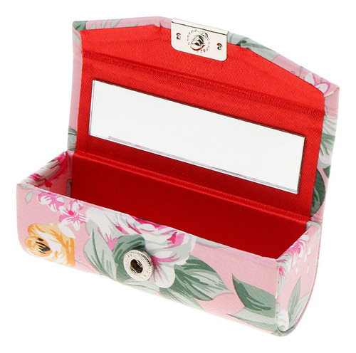¡ Caja De Cuero Pu Porta Lápiz Labial Estuche De Joyaría
