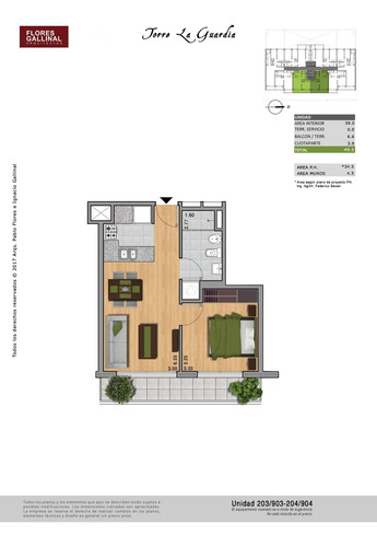Imagen 11 de 14 de -apartamento Un Dormitorio, Balcón En Cordón Sur.