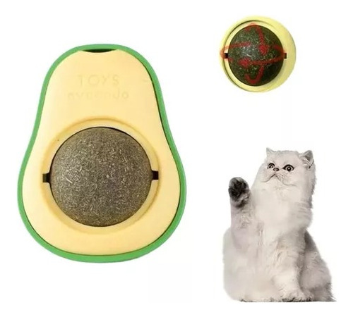 Bola Hierba Gatera Giratoria Juguete Gato Comestib, Aguacate