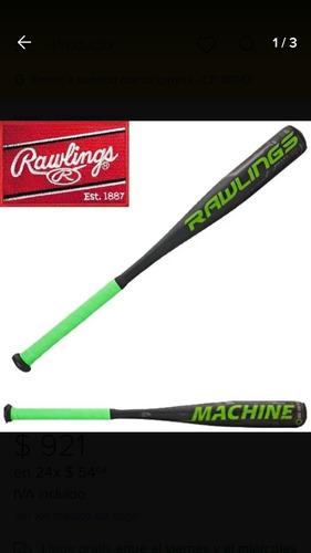 Lote 2 Bat Beisbol Infantil Rawlings Machine Y Genesis (Usado)