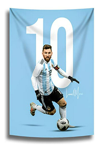 Suibian Tapiz Messi Champion World Cup Carteles De Pared Dec