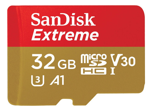 Imagen 1 de 4 de Tarjeta De Memoria Micro Sd Sandisk Extreme 32gb Sdhc
