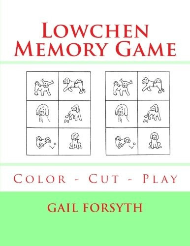 Lowchen Memory Game Color  Cut  Play