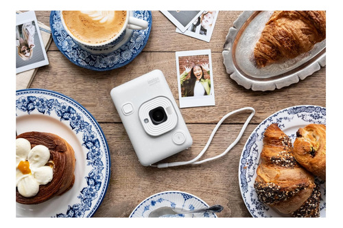 Fujifilm Instax Mini Liplay Hybrid Instant Camera Misty Blanco