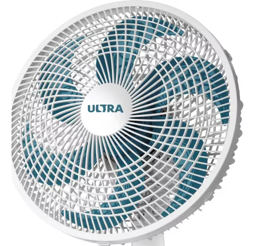 Ventilador de mesa Ultra V-30-6P branco com 6 pás cor azul-petróleo, 30 cm  de diâmetro 220 V