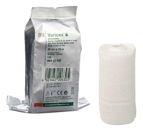 Varicex S Bota De Unna C/ Oxido De Zinco 10cm X 10mt L & R Liso
