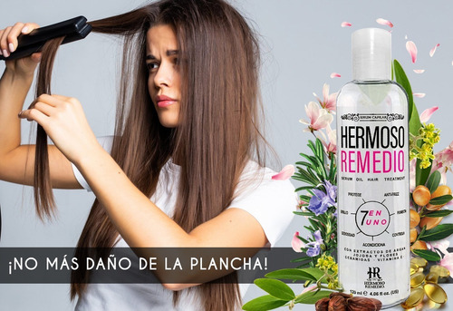 Imagen 6 de 10 de Serum Capilar Oleo Termo Protector Con Aceite Argán 7 En 1