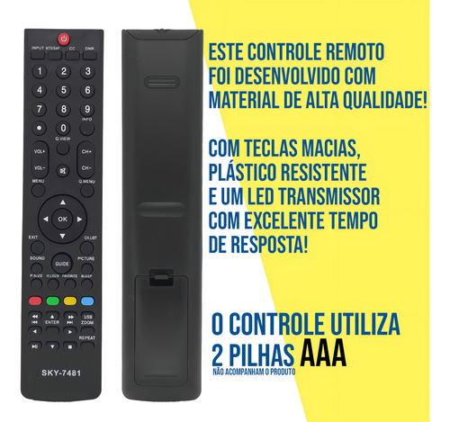 Control remoto de TV LED H-buster Hbtv 32l05hd 42l05fd