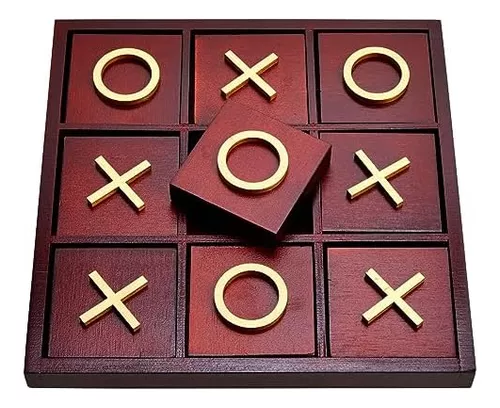 Jogo De Mesa De Centro De Madeira Tic Tac Toe Jogos