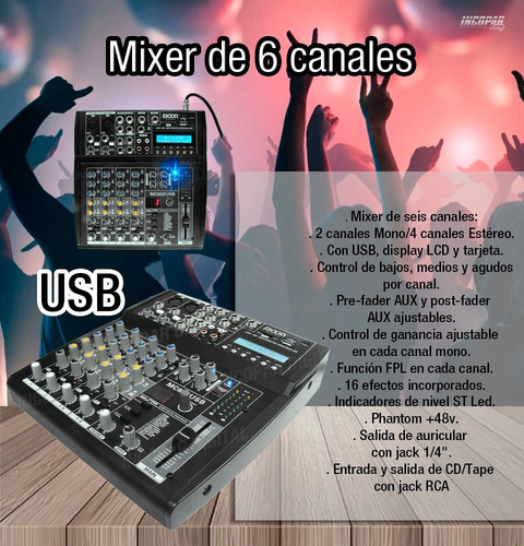 Combo De Sonido Pro Dj Consola+potencia+2bafles2x15''
