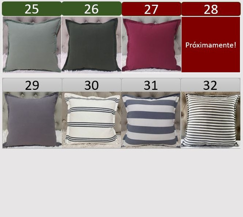 Imagen 5 de 10 de Funda De Almohadón Tusor 40x40 Nordicos Cama -varios Diseños