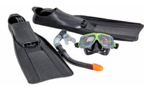 Set De Buseo Profesional  Careta Snorker Y Aletas