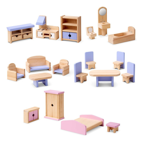 Melissa Doug Casa De Muñecas De Madera De Varios Niveles Sio