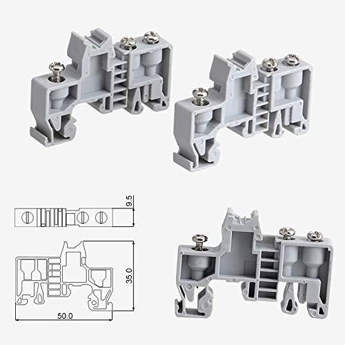 10 Unids Uk Din Rail Bloque Terminal End Stopper Soporte