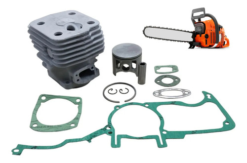 Kit Cilindro Clp + Junta Para Motosserra Husqvarna 281 52mm
