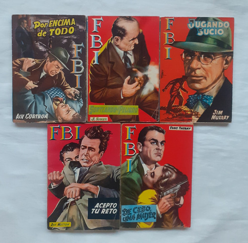 Fbi Novelas Libros Policiacos Detectives 1957 Oferta