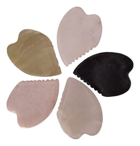 Gua Sha Dentada - Piedra Natural