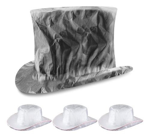 4 Fundas De Plástico Para Sombreros De Vaquero, Fundas