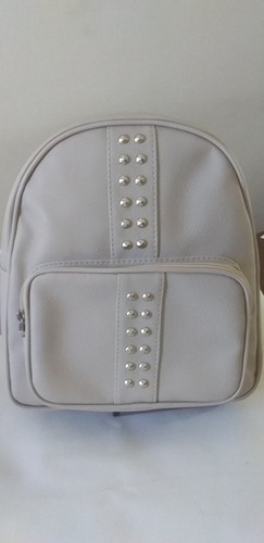 Mochila Cuerina Pu Con Tachas