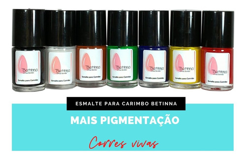 Kit Esmaltes Carimbos Unhas Betina
