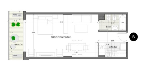 1 Ambiente Div Único En El Barrio A Estren Dueño 5to P Frent