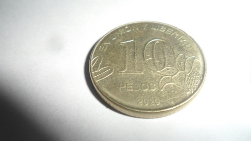 Moneda Argentina 10 Pesos 2020 (Usado)
