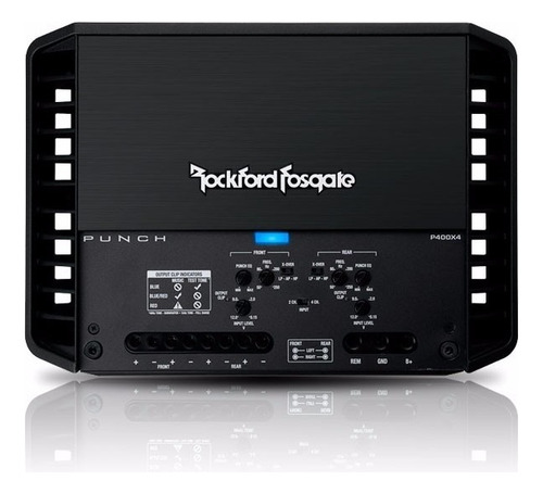 Amplificador 4 Canales Rockford Fosgate P400x4 400 Watts Color Negro