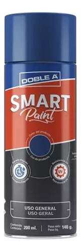 Pintura En Aerosol Smart Paint Doblea 350ml X 3 Unid = Color Azul Brillante