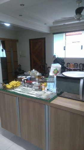 Sobrado Com 3 Dormitórios À Venda, 99 M² Por R$ 550.000,00 - Macuco - Santos/sp - So0101